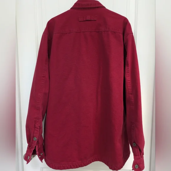 Duluth Trading Co Men's Heavy Canvas Chore Jacket -Fleeced Line - Picture 7 of 11